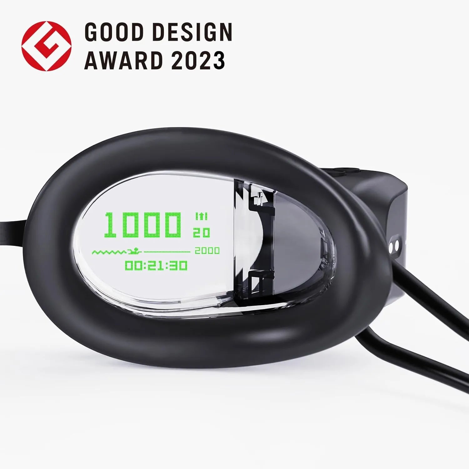 2s AR Smart Swim Goggles Anti-fog Swimming Goggles Fitness Tracker That Shows Your Metrics, Compatible with Open Water Mode