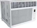 GE Window Air Conditioner Unit, 6,000 BTU for Small Rooms up to 250 sq ft. with Adjustable Fan and Cooling Settings, Perfect for Small Bedroom or Living Room, Easy Install Kit Included, White
