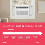 Frigidaire 5,000 BTU Window Air Conditioner Remote Control Cools Up to 150 Sq. Ft. Quiet Operation