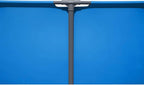 Steel Pro MAX 14 Foot x 48 Inch Round Metal Frame Above Ground Outdoor Swimming Pool Set with 1,000 Filter Pump, Ladder, and Cover, Gray