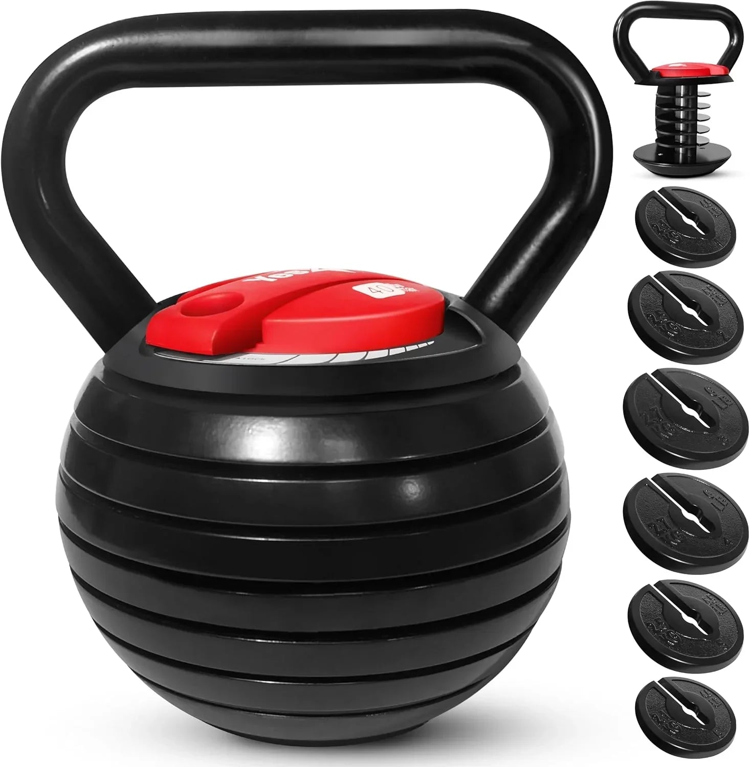 Yes4All Adjustable Kettlebell Kettle Grip Kettlebell Handle Convert to Kettlebells Weight Set