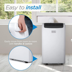 BLACK+DECKER Air Conditioner, 14,000 BTU Air Conditioner Portable for Room and Heater up to 700 Sq. Ft. with Remote Control