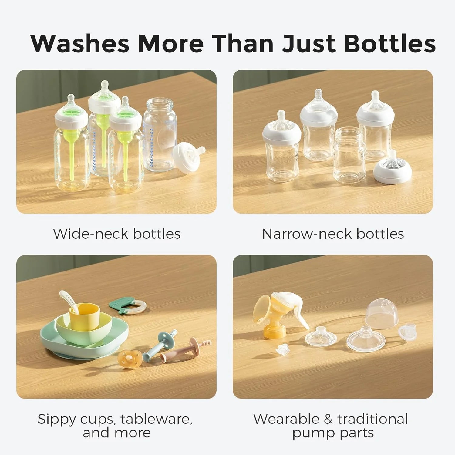 Momcozy KleanPal Pro Baby Bottle Washer, Sterilizer & Dryer - All-in-One Cleaning Machine for Bottles, Pump Parts & Baby Essentials