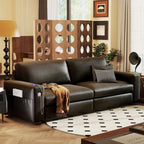 Hanherry 89" Sofa for Living Room, Modern Comfy Sofa with Medium Firm Seat Cushion, Removable Cover,Wide Armrest,USB/Type-C Port,Chenille Fabric Couches for Small Space,Apartment