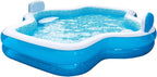 Member's Mark Elegant Family Pool 10 Feet Long 2 Inflatable Seats with Backrests