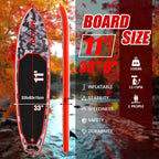 FunWater Inflatable Stand Up Paddle Board with Premium SUP Paddle Accessories, Non-Slip EVA Deck, 11'/10'6' Paddle