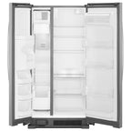Whirlpool 24.6-cu ft Side-by-Side Refrigerator with Ice Maker (Fingerprint Resistant Stainless Steel)