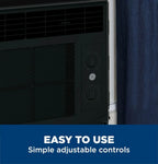 GE Window Air Conditioner Unit 6,000 BTU for Small Rooms up to 250 sq ft. with Adjustable Fan