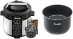 COSORI Pressure Cooker 6 qt, 9-in-1 Instant Multi Kitchen Appliances, Safer Venting Design, Rice Cooker, Slow Cooking Pot, Sous Vide, Saute Pot, 1100W, Stainless Steel
