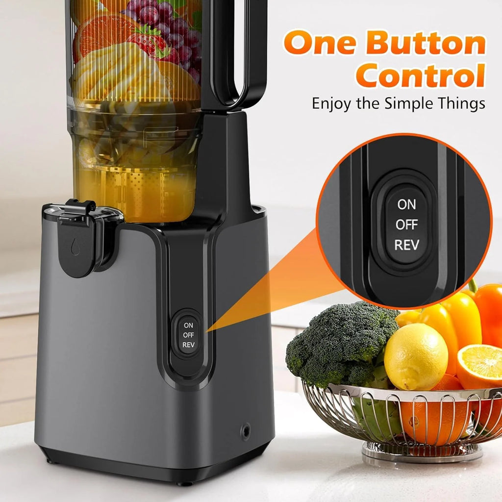 Juicer Machines with 5.8" Large Feed Chute Cold Press Juicer Slow Masticating juicer