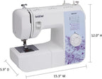 Brother XM2701 Sewing Machine Lightweight Full Featured 27 Stitches 6 Included Feet