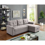 Gunnar 86&prime;&prime; Wide Reversible Sleeper Sofa &amp; Chaise