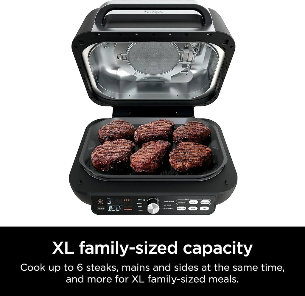 Ninja Foodi Smart XL 6-in-1 Indoor Grill with Air Fry Bake Roast Broil and Dehydrate
