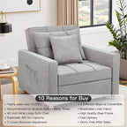 ?? 40 Inch 3-in-1 Convertible Chair Bed,Sofa Bed.