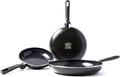 GreenPan Memphis Ceramic Nonstick Frypan Set, 3-Piece, Induction-Ready, Black