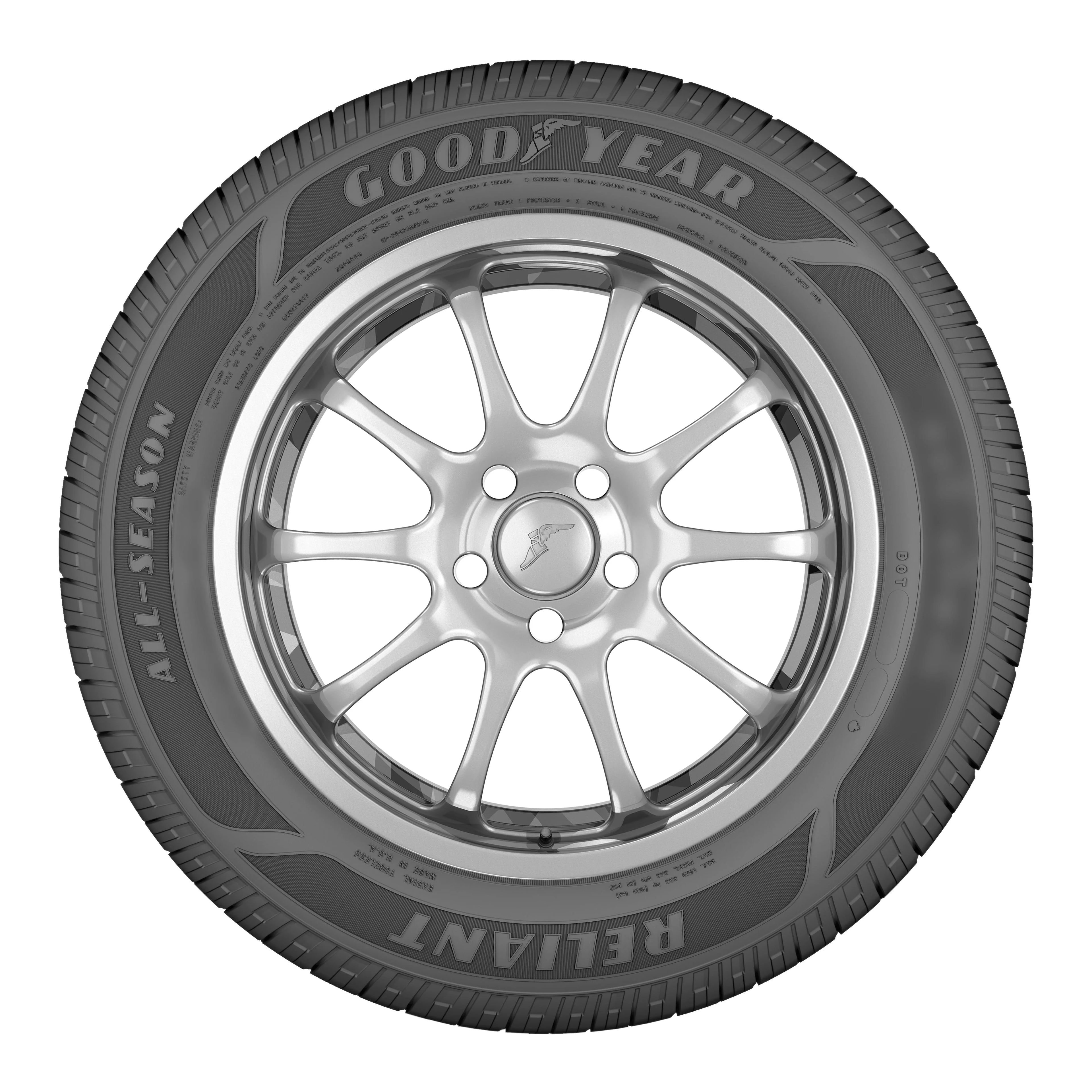 Goodyear Reliant All-Season Tire, 205/60R16 92V, Designed for Year-Round Performance