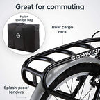 Schwinn Loop Adult Folding Bike for Men and Women, 20-inch Wheels, 7-Speed Drivetrain