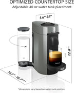 Nespresso Vertuo Plus Coffee and Espresso Maker by De'Longhi