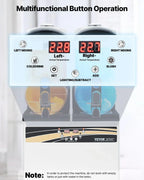 VEVOR Slushy Machine 15Lx2 Double Tank Commercial Margarita Machine 120 Cups Stainless Steel