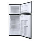 4.6. Cu ft Two Door Mini Refrigerator with Freezer, Stainless Steel