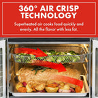 Emeril Lagasse Extra Large French Door Air Fryer Toaster Oven Combo, 24 Cooking Functions