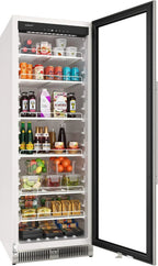 EdgeStar VBM101 22" Wide 10.1 Cu. Ft. Commercial Beverage Merchandiser ?C Stainless Steel, Temp Alarm, Reversible Door