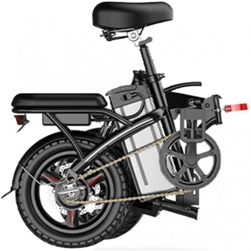 & CLEARANCE Folding Electric Bike, 250W Electric Bike Suitable for Adults and Teenagers Removable Battery Fat Tire Electric Bike Beach Snow Bicycle, Best Fathers Mothers Lovers (Black)