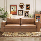 Hanherry 89" Sofa for Living Room, Modern Comfy Sofa with Medium Firm Seat Cushion, Removable Cover,Wide Armrest,USB/Type-C Port,Chenille Fabric Couches for Small Space,Apartment