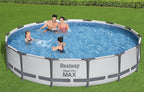 Steel Pro MAX 10 Foot x 30 Inch Round Metal Frame Above Ground Backyard Swimming Pool Set