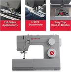 SINGER Heavy Duty 4452 High Speed Sewing Machine Accessory Kit Strong Motor 110 Stitch Applications