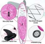 FBSPORT 11' Premium Stand Up Paddle Board, Yoga Board with Durable SUP Accessories & Carry Bag | Wide Stance, Surf Control, Non-Slip Deck, Leash, Paddle and Pump for Youth & Adult