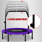 Kanchimi 40" 48" Folding Mini Fitness Indoor Exercise Workout Rebounder Trampoline