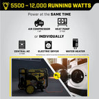 9000W Wireless Start Generator with CO Shield?