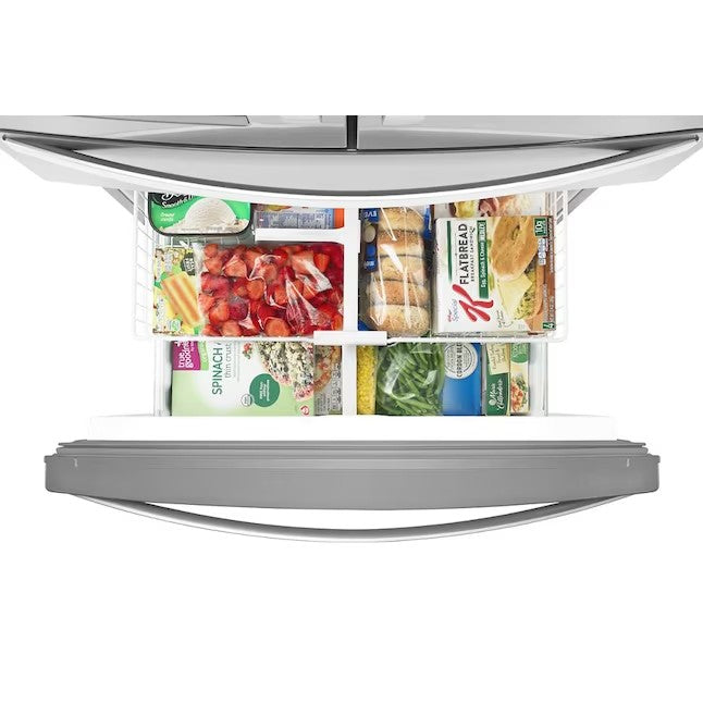 Whirlpool 24.5-cu ft 4-Door French Door Refrigerator with Ice Maker (Fingerprint Resistant Stainless Steel) ENERGY STAR