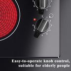 Karinear 30 Inch Electric Cooktop 4 Burners Built-in Ceramic Cooktop Radiant Electric Stove Top