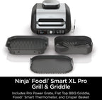 Ninja Foodi Smart XL 6-in-1 Indoor Grill with Air Fry, Bake, Roast, Broil, and Dehydrate, Smart Thermometer