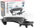 Sunbeam Electric Frypan and Skillet Combo, DiamondForce Non-Stick Coating, Uniform Heat Distribution, Easy Clean-Up, Black