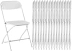 Sweetcrispy Folding Chair 12 Pack, Leather Padded Folding Chairs, Sturdy Metal Foldable Chairs
