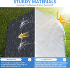6x8 ft Heavy Duty Carport Tent Portable Garage Removable Side Walls Four Seasons Tarpaulin