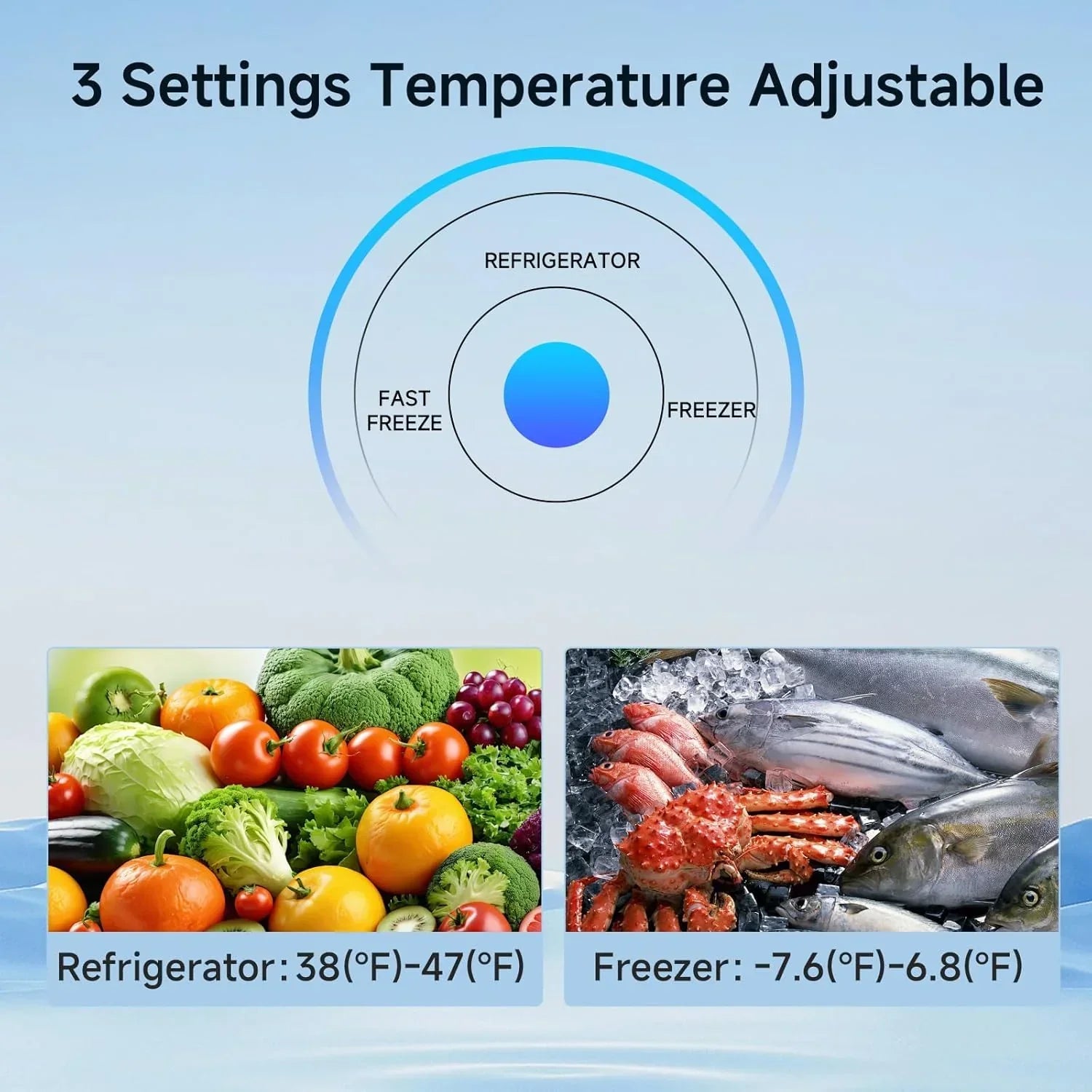 BANGSON Upright Freezer 7.0 Cu.ft Stand Up Freezer Convertible Upright Freezer/Refrigerator