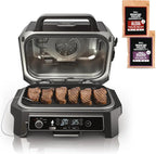 Ninja Woodfire Pro XL Outdoor Grill Smoker Thermometer 4-in-1 Master Grill BBQ Smoker Outdoor Air Fryer
