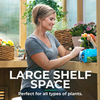 Yardistry 6.7' x 6' Meridian Greenhouse