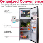 Frigidaire 2 Door Apartment Size Refrigerator Freezer Combo 7.5 cu ft Platinum Series Stainless