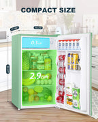 Upstreman 3.2 Cu.Ft Mini Fridge with Freezer ?C Single Door Compact Refrigerator for Dorm, Bedroom, or Office ?C Adjustable Thermostat, Black (BR321)