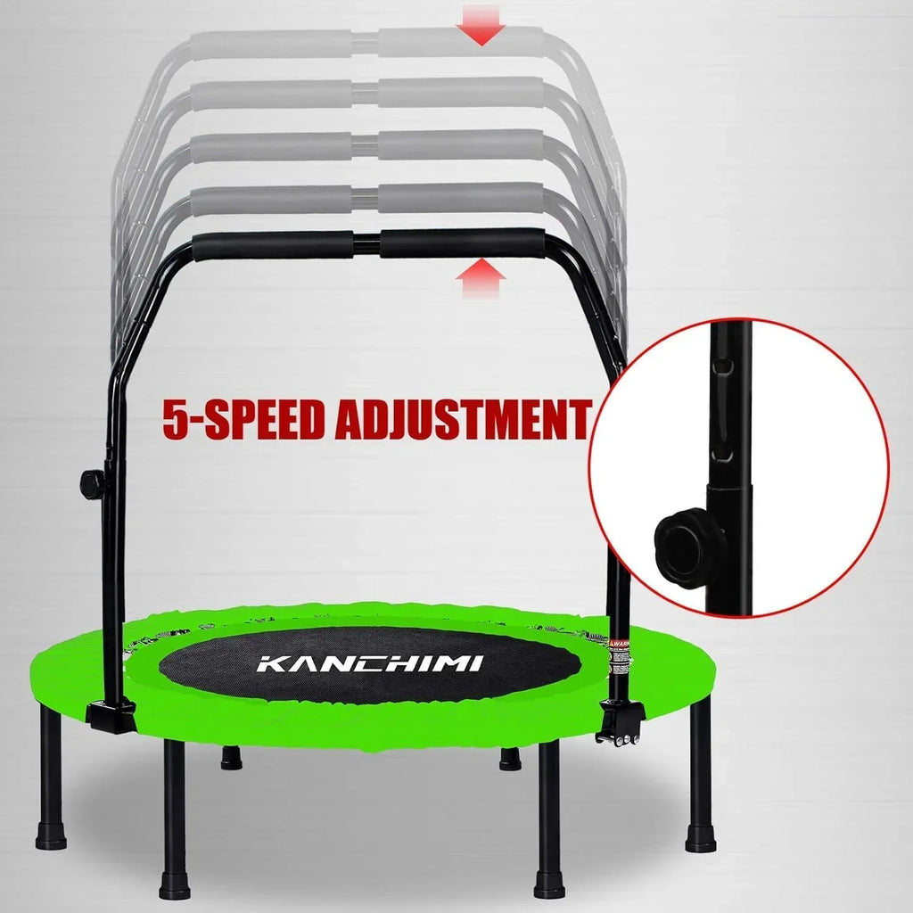 Kanchimi 40" 48" Folding Mini Fitness Indoor Exercise Workout Rebounder Trampoline