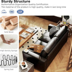 Hanherry 89" Sofa for Living Room, Modern Comfy Sofa with Medium Firm Seat Cushion, Removable Cover,Wide Armrest,USB/Type-C Port,Chenille Fabric Couches for Small Space,Apartment