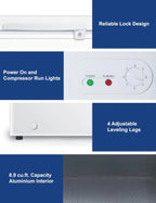 BLACK+DECKER 2.0 Cu. Ft. Compact Chest Freezer, Deep Freezer Holds Up To 70 Lbs. of Frozen Food
