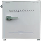 Frigidaire EFR176 Retro Compact Fridge with Chiller Mini Refrigerator Built-in Bottle Opener