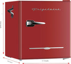 Frigidaire EFR176 Retro Compact Fridge with Chiller Mini Refrigerator Built-in Bottle Opener
