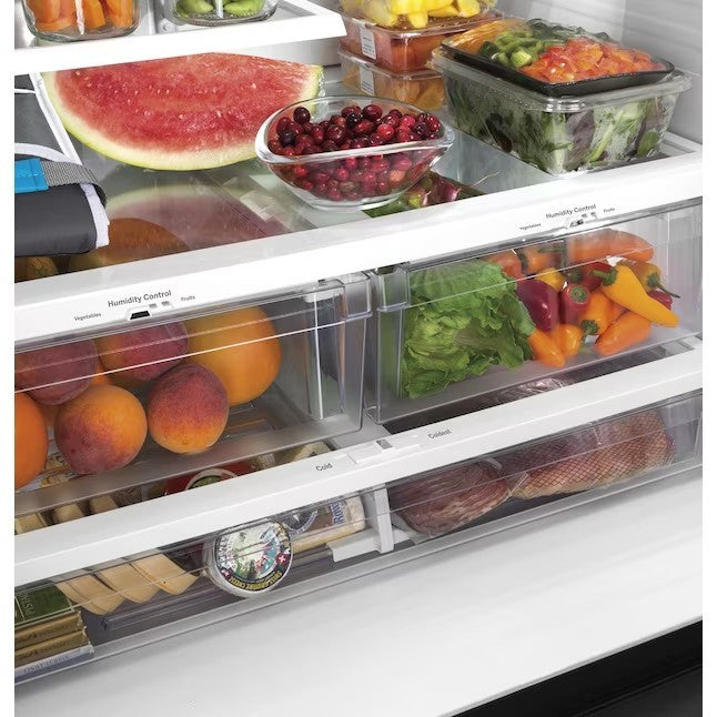 GE 27-cu ft French Door Refrigerator with Ice Maker (Fingerprint-resistant Stainless Steel) ENERGY STAR